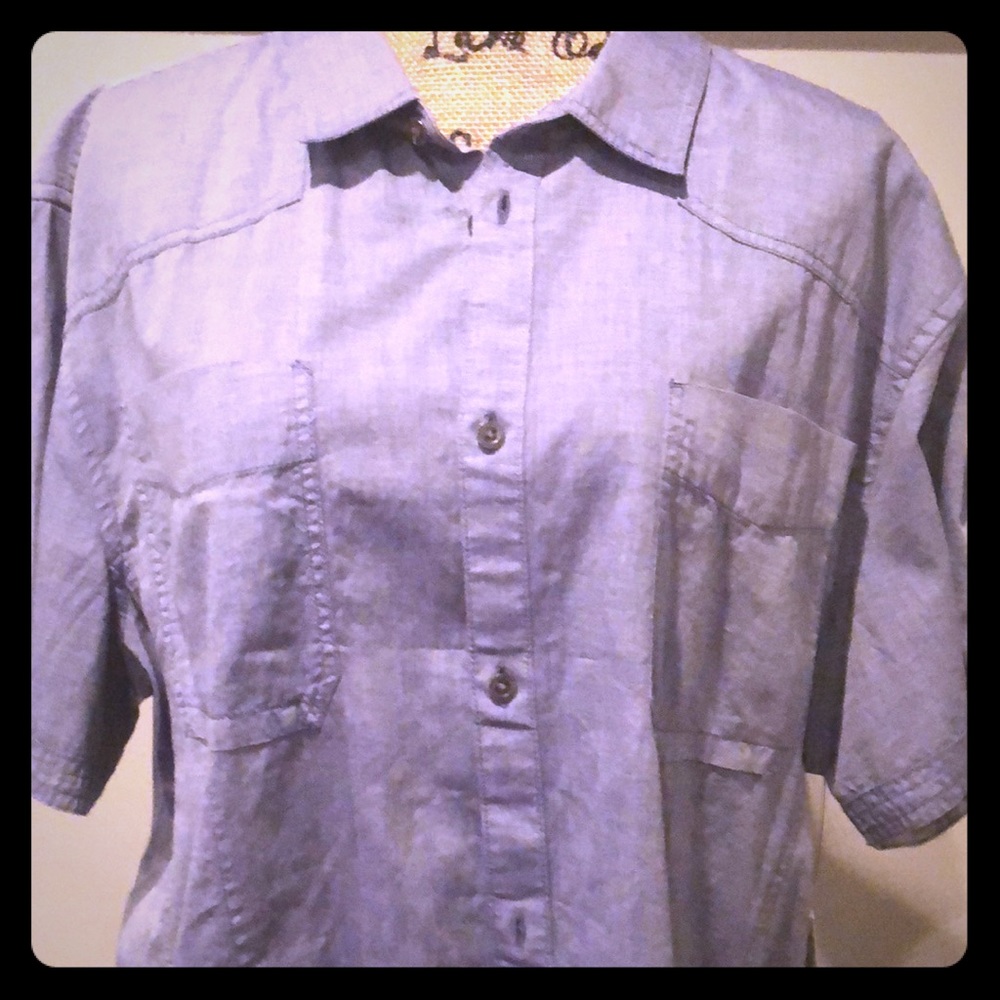 NWT CALVIN KLEIN XXL DENIM LIGHTWEIGHT SHIRT